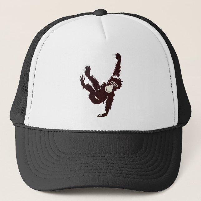 Gorra De Camionero Mono colgante (Anverso)