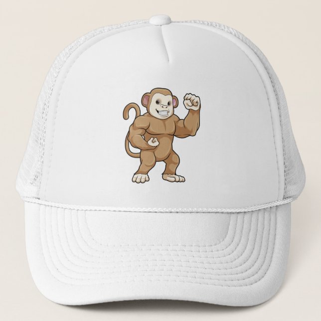 Gorra De Camionero Mono como constructor de cadáveres en Bodybuilding (Anverso)