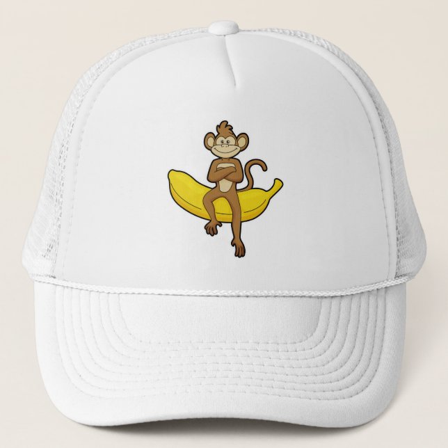 Gorra De Camionero Mono con banana (Anverso)