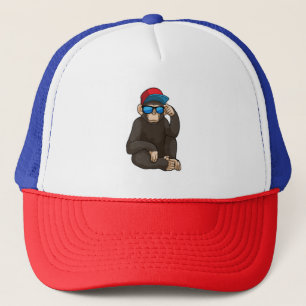Gorra De Camionero Mono con gafas de sol