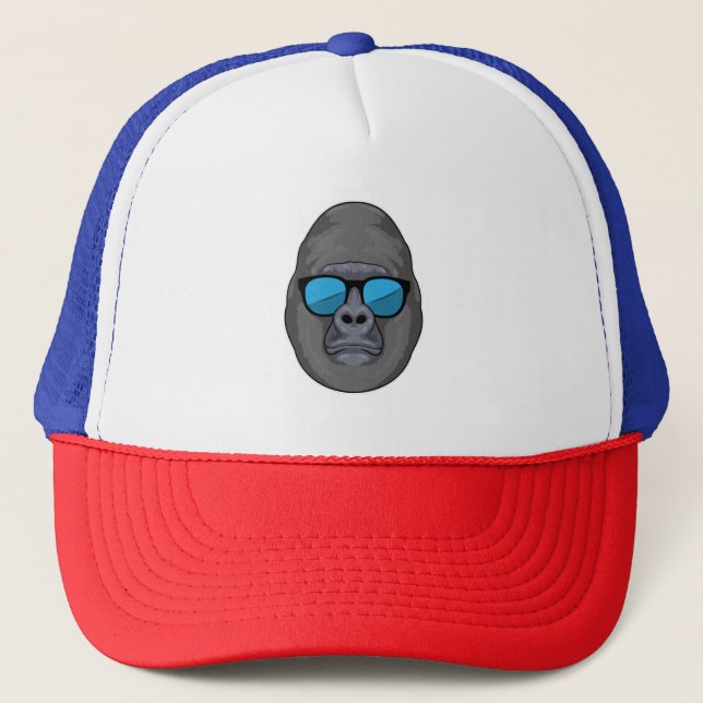 Gorra De Camionero Mono con gafas de sol (Anverso)