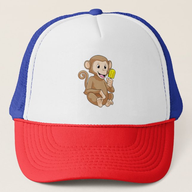 Gorra De Camionero Mono con Popsicle (Anverso)