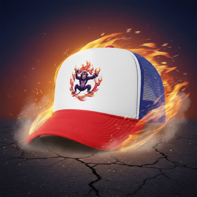 Gorra De Camionero Mono de Inferno (Subido por el creador)