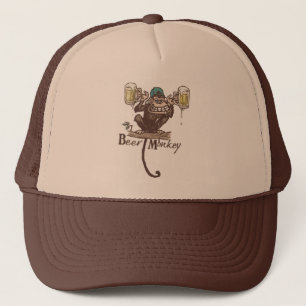 Gorra De Camionero Mono de la cerveza