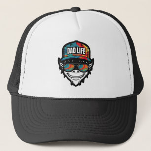 Gorra De Camionero Mono de la divertida vida de papá