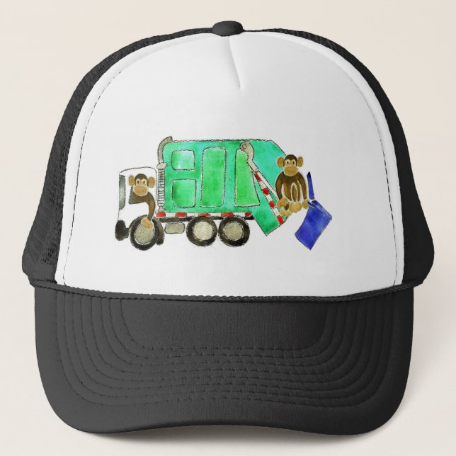 Gorra De Camionero Mono del camión de basura (Anverso)