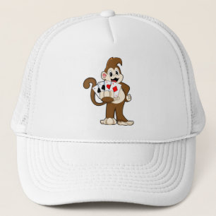 Gorra De Camionero Mono en Poker con tarjetas de póker