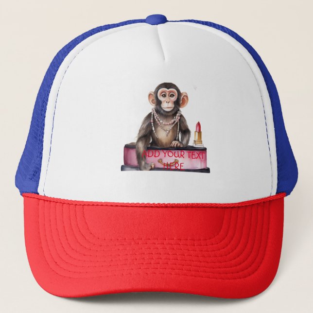 Gorra De Camionero mono en tocador (Anverso)