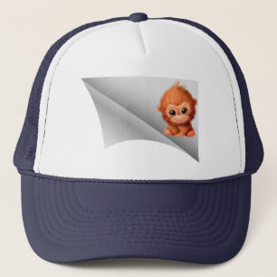 Gorra De Camionero mono lindo bajo el parche