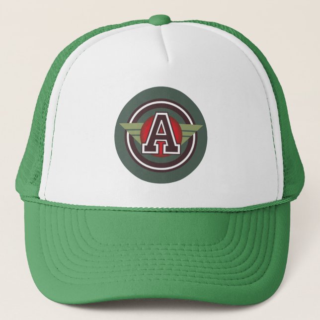 Gorra De Camionero Monograma "A" (Anverso)