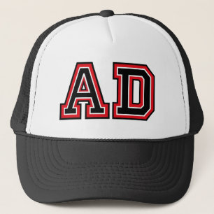 Gorra De Camionero Monograma "AD"