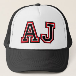 Gorra De Camionero Monograma "AJ"