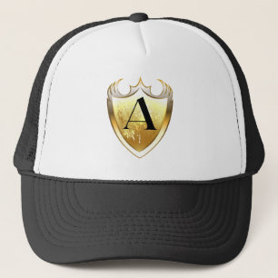 Gorra De Camionero Monograma alfa Una letra artística Estilo cotidian
