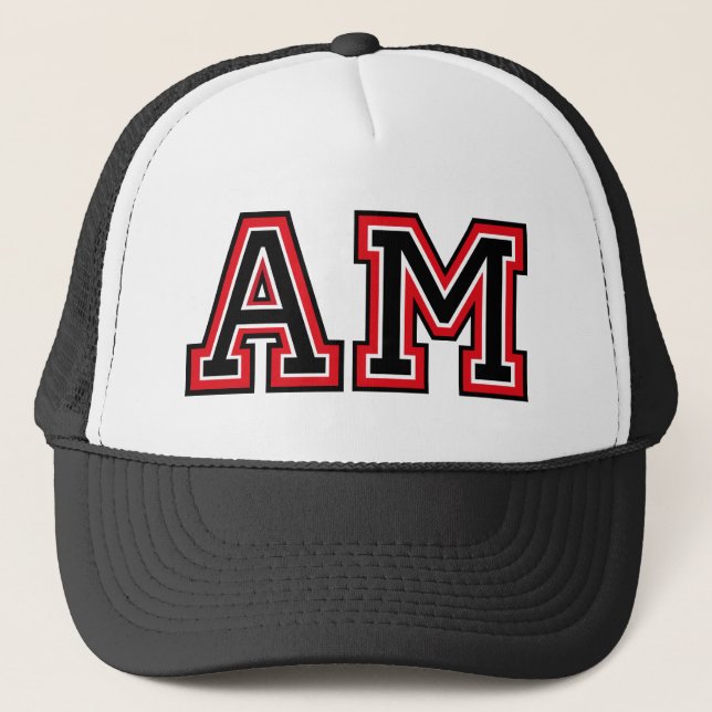 Gorra De Camionero Monograma AM (Anverso)