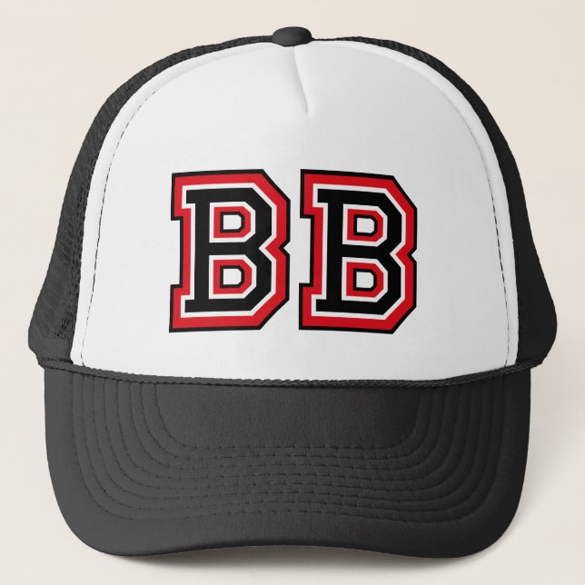 Gorra De Camionero Monograma "BB" (Anverso)