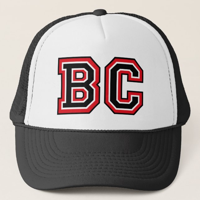 Gorra De Camionero Monograma 'BC' (Anverso)