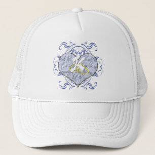 Gorra De Camionero Monograma Boda Vow Heart