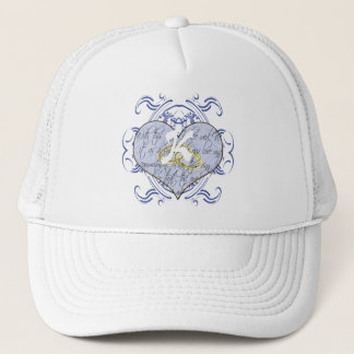 Gorra De Camionero Monograma Boda Vow Heart
