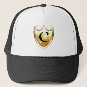 Gorra De Camionero Monograma C Carta artística estilo cotidiano