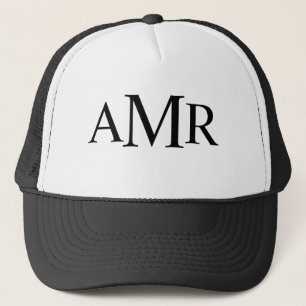 Gorra De Camionero Monograma clásico personalizado