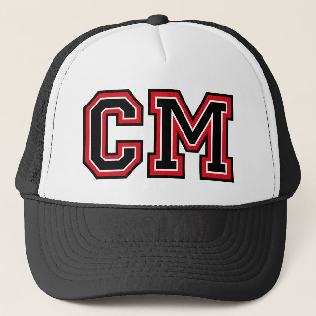 Gorra De Camionero Monograma 'CM' (Anverso)