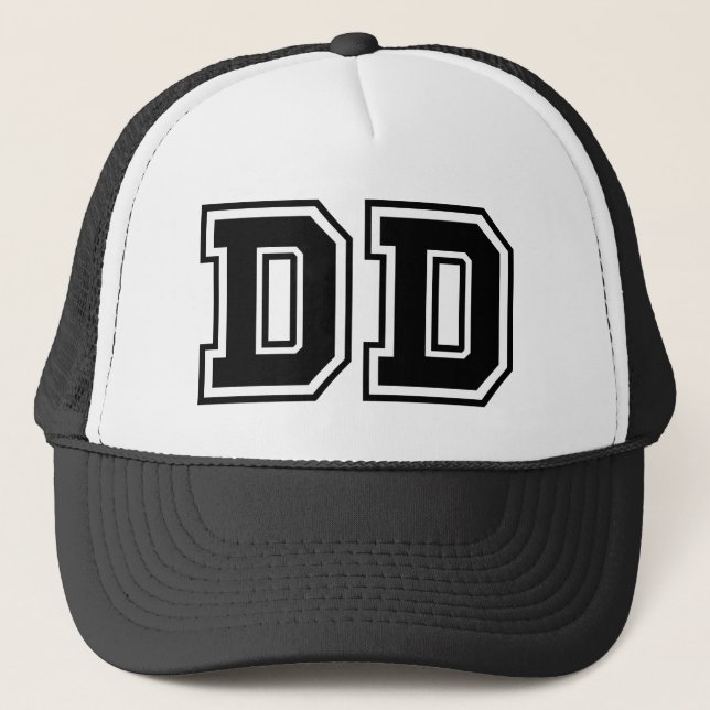 Gorra De Camionero Monograma 'DD' (Anverso)