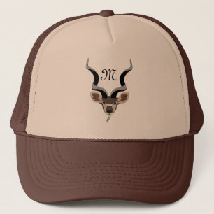 Gorra De Camionero Monograma de Antelope del Gran Kudu