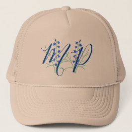 Gorra De Camionero Monograma de campanillas en caqui