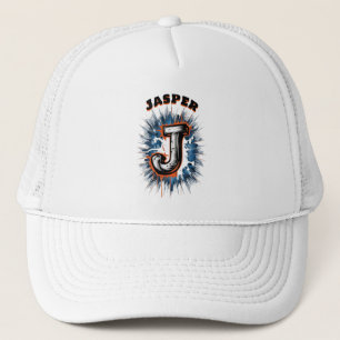 Gorra De Camionero Monograma de graffiti urbano "J" Personalizable
