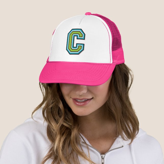 Gorra De Camionero Monograma de la letra "C" (In situ)