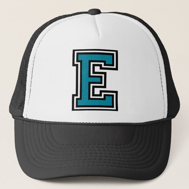 Gorra De Camionero Monograma de la letra "E" (Anverso)