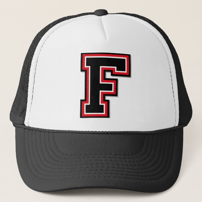 Gorra De Camionero Monograma de la letra "F" (Anverso)