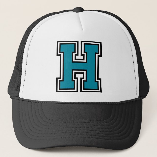 Gorra De Camionero Monograma de la letra "H" (Anverso)
