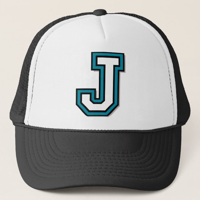 Gorra De Camionero Monograma de la letra "J" (Anverso)