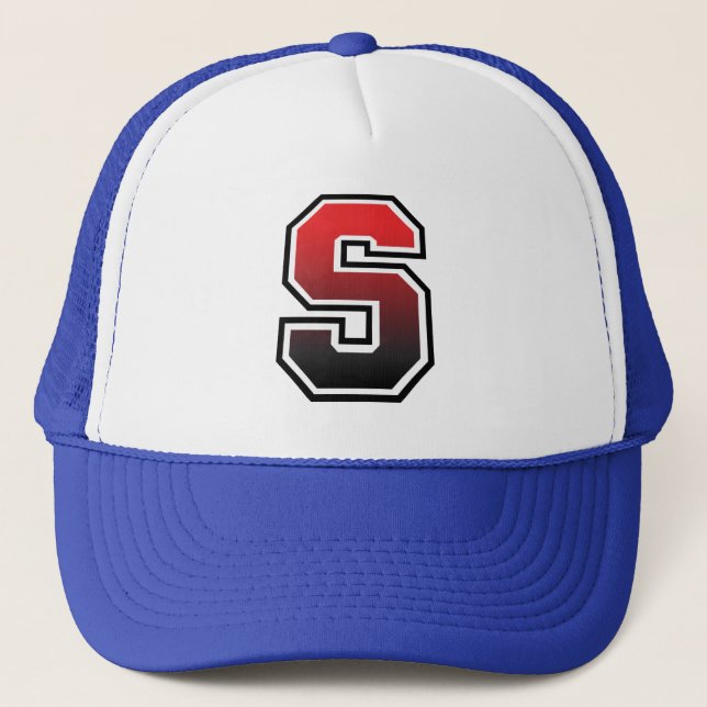 Gorra De Camionero Monograma de la letra "S" (Anverso)