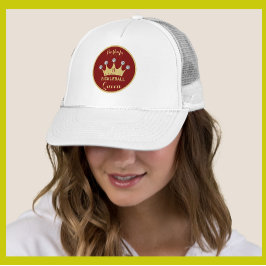 Gorra De Camionero Monograma de la reina Glam Glitz Gold