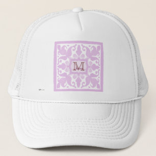 Gorra De Camionero Monograma de venado (rosa)