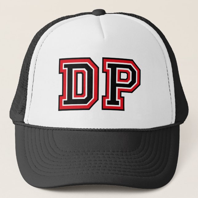 Gorra De Camionero Monograma 'DP' (Anverso)