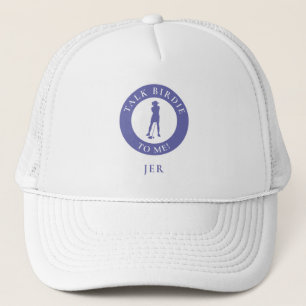 Gorra De Camionero Monograma Golf Divertido Golfista Birdie Frase Per