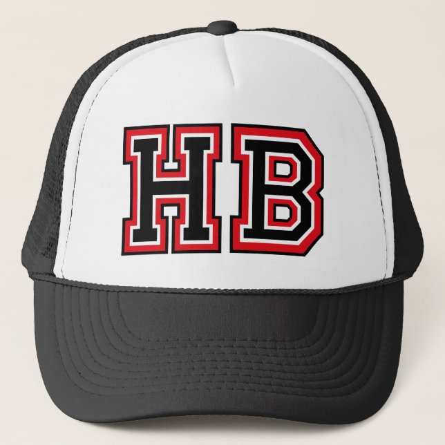 Gorra De Camionero Monograma 'HB' (Anverso)