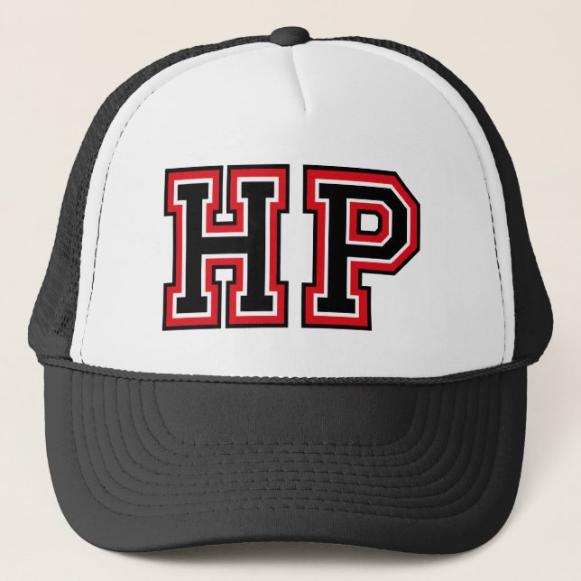 Gorra De Camionero Monograma 'HP' (Anverso)