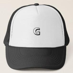 Gorra De Camionero Monograma inicial de letra G personalizada impresa