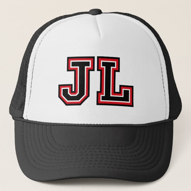 Gorra De Camionero Monograma 'JL' (Anverso)