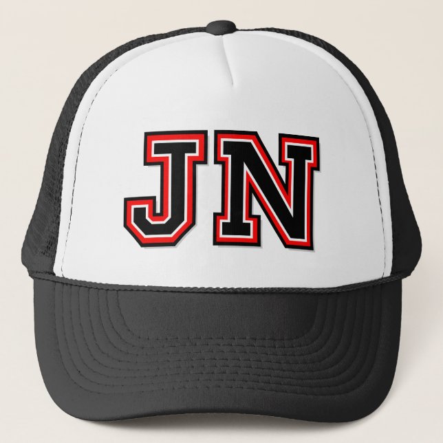 Gorra De Camionero Monograma 'JN' (Anverso)