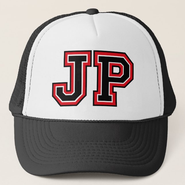 Gorra De Camionero Monograma 'JP' (Anverso)