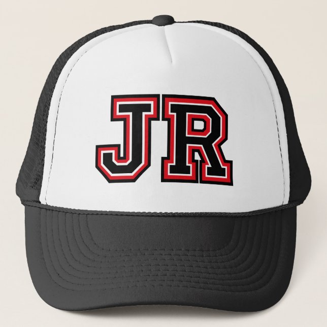 Gorra De Camionero Monograma 'JR' (Anverso)