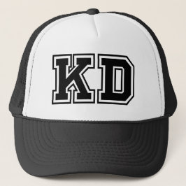 Gorra De Camionero Monograma "KD"