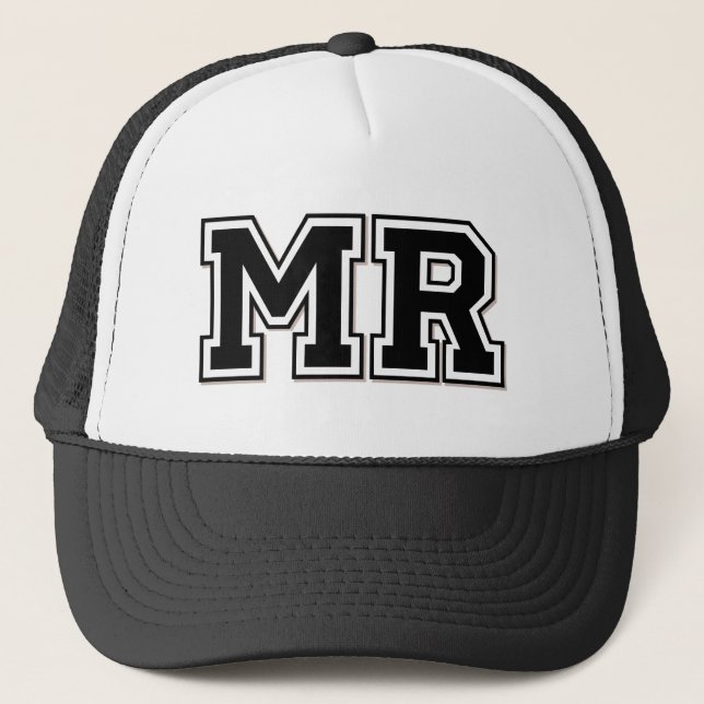 Gorra De Camionero Monograma "MR" (Anverso)