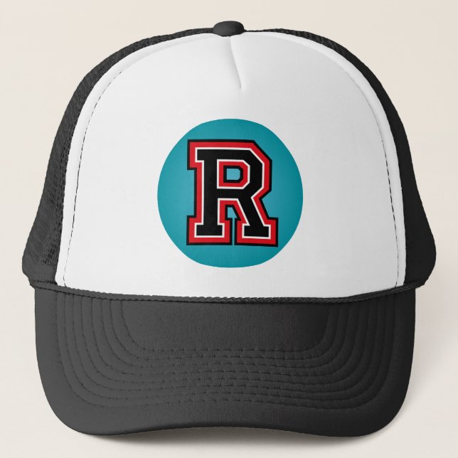 Gorra De Camionero Monograma "R" inicial (Anverso)