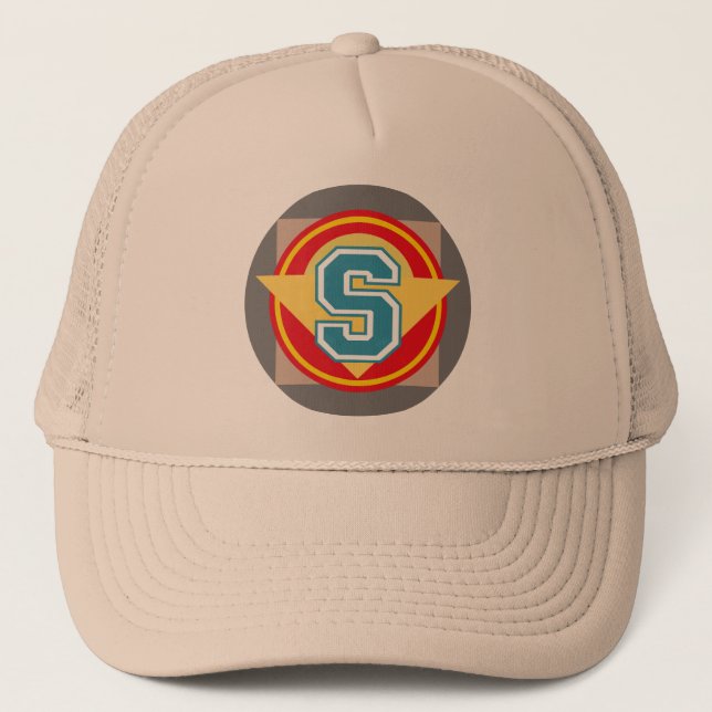 Gorra De Camionero Monograma "S" inicial (Anverso)